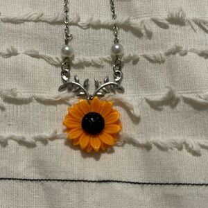 Sunflower necklace